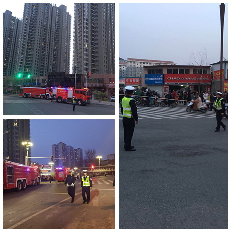 宽城满族自治县人民政府 部门动态 商铺突发火灾 交警全力协助营救